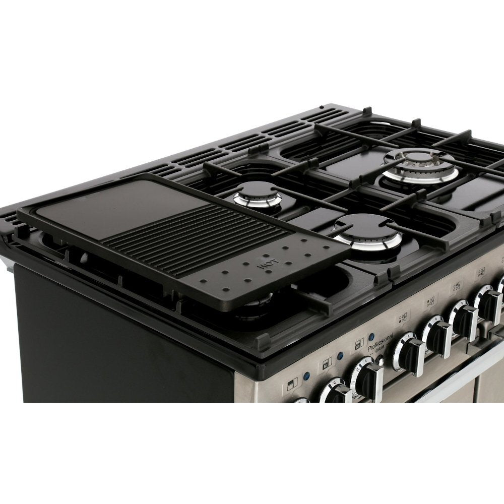 Rangemaster PDL90DFFWH/C Professional Deluxe White / Chrome 90cm Dual Fuel Range Cooker - product image 13