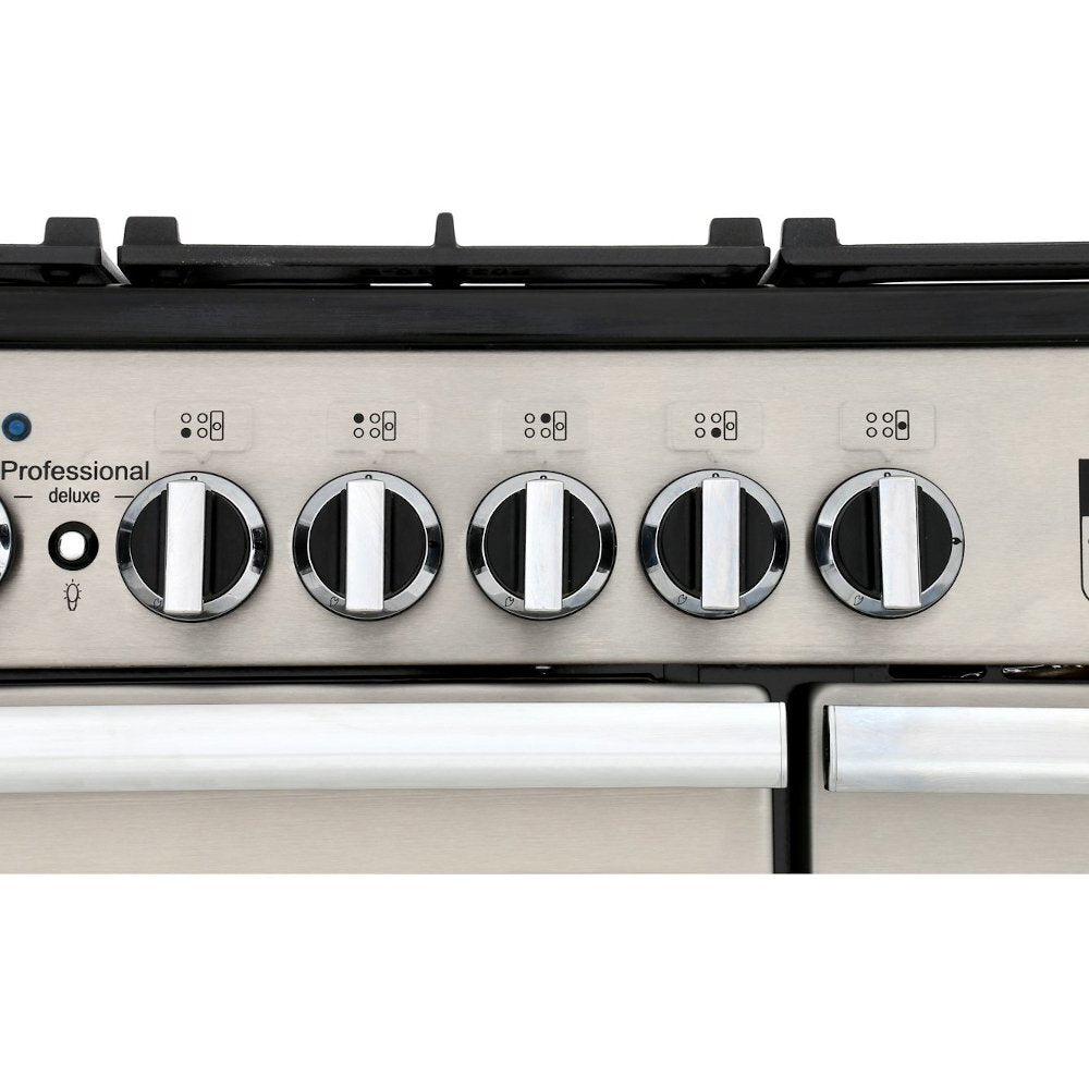 Rangemaster PDL90DFFWH/C Professional Deluxe White / Chrome 90cm Dual Fuel Range Cooker - product image 8