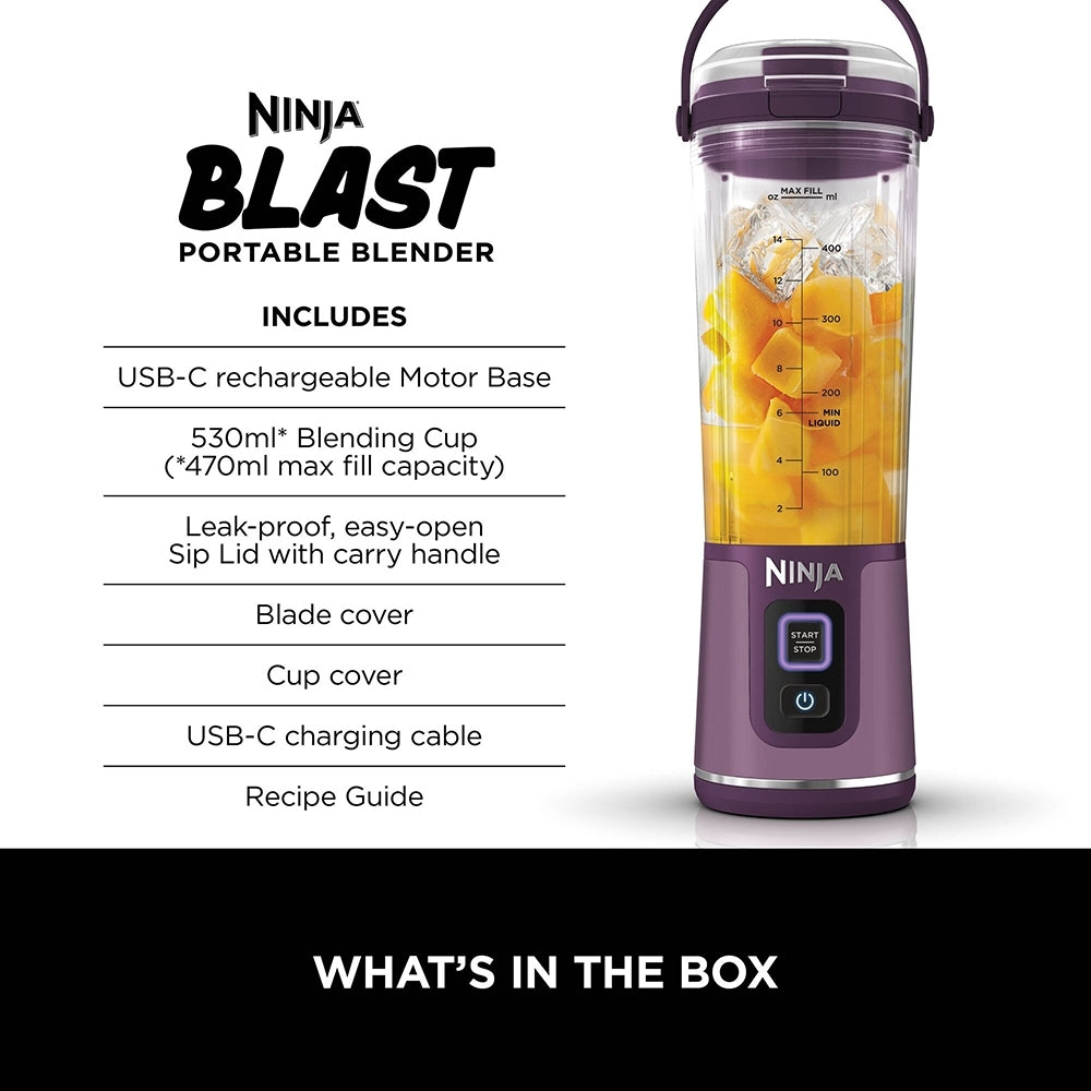 Ninja BC151UKPR Blast Cordless Portable Blender, Purple - product image 19