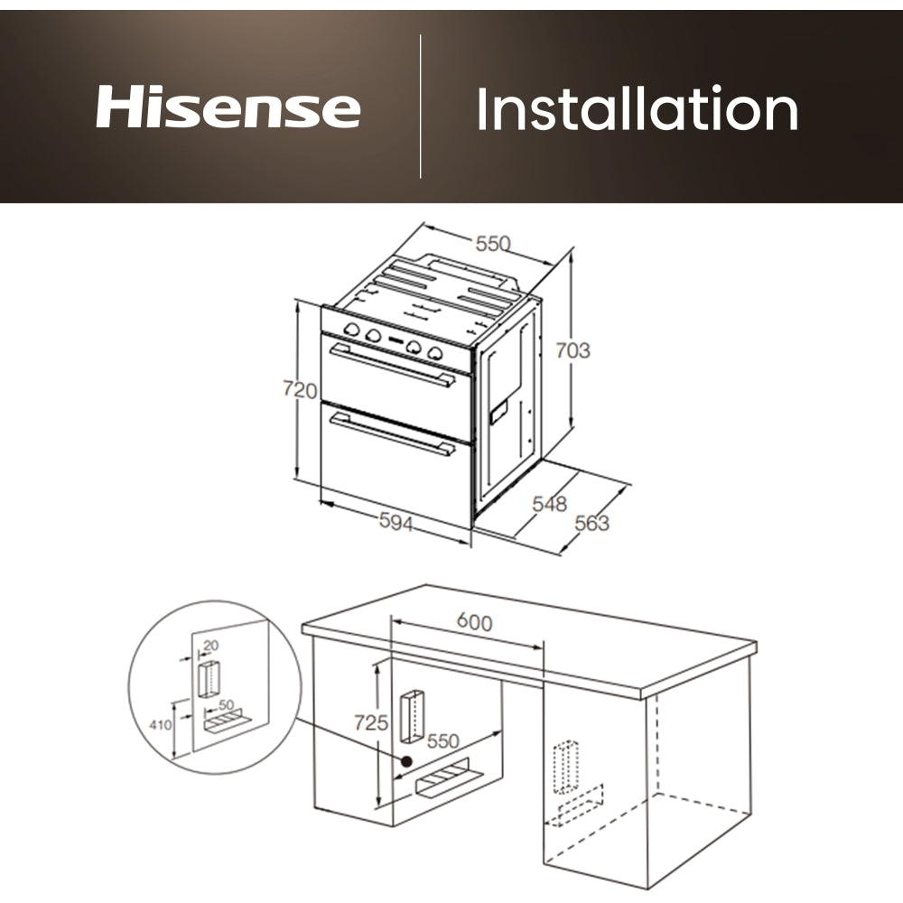 Hisense BID75211BGUK Oven - product image 13