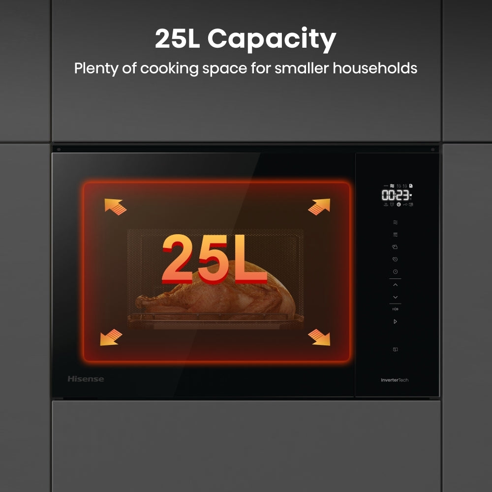 Hisense BIM325GI63DBGUK Hi6 BlackLine Microwave - product image 2