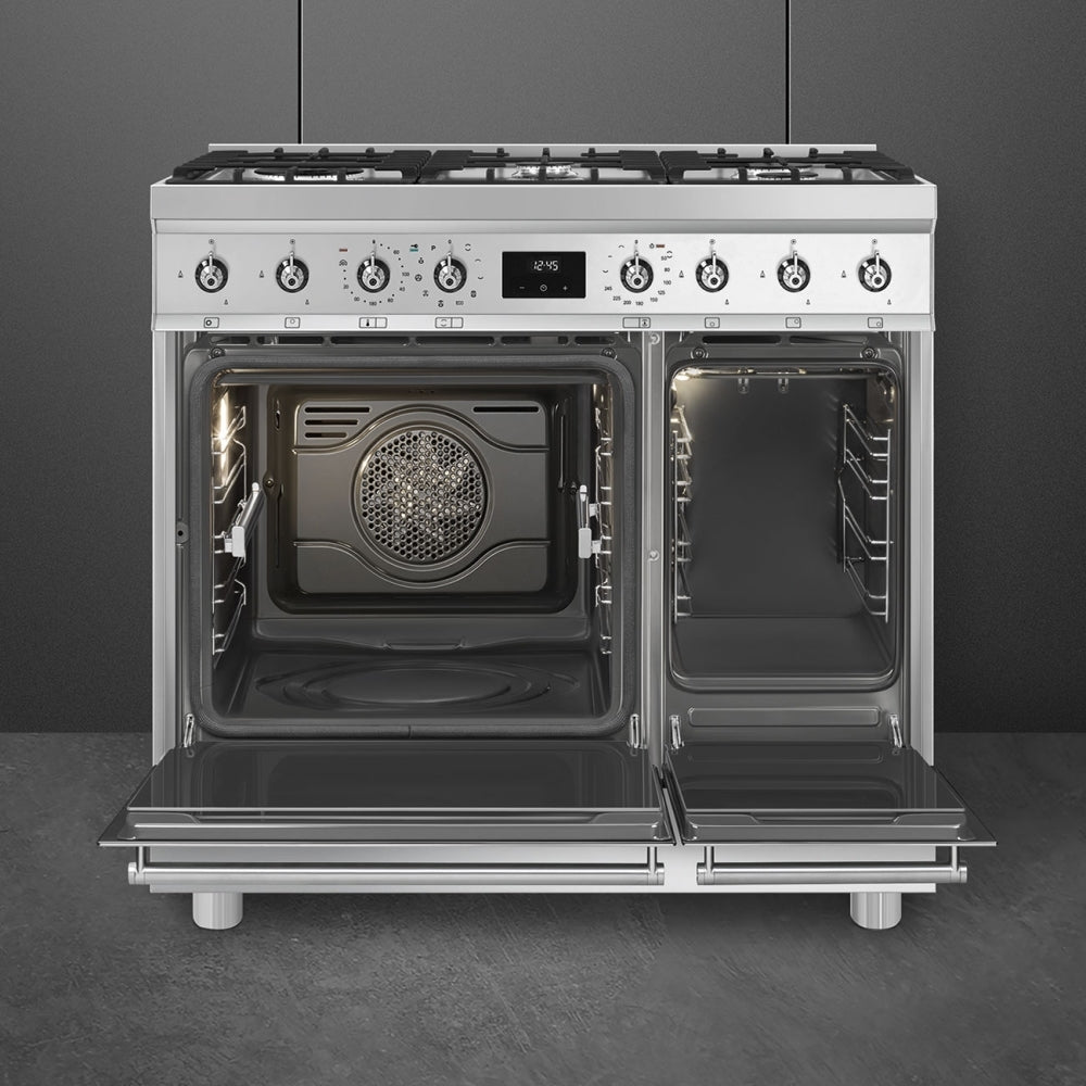 Smeg C92GPX2 Symphony Classic 90cm Dual Fuel Range Cooker - product image 3