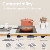 CIARRA 29cm Built-in Induction Hob 2 Zone 2900W Electric Cooktop with UK Plug & Child Lock CBBIH292T-OW