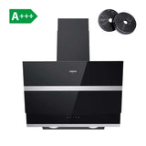 CIARRA Angled Cooker Hood 60cm Touch Control A+++ CBCB6736N-OW