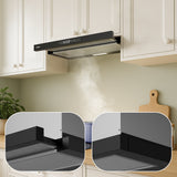 CIARRA 60cm Built-in Telescopic Cooker Hood CBCB6909A-OW | A+ Rated, Touch Control, LED