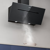 CIARRA 90cm Glass Angled Cooker Hood With Touch Control Booster A+++ CBCB9736F-B