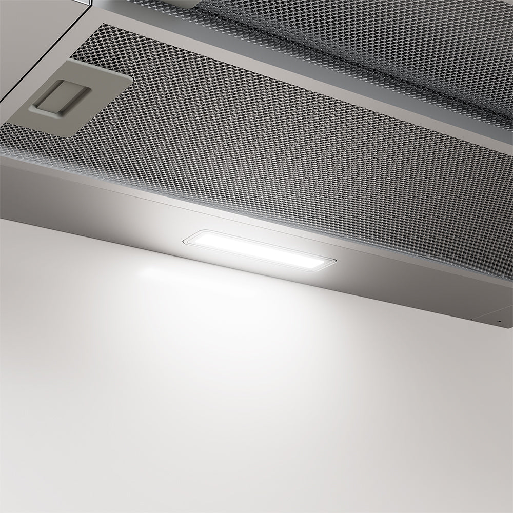 CIARRA 60cm Grey Built-in Telescopic Cooker Hood CBCS6909A-OW | A+ Rated, Touch Control, LED