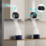 CIARRA 60cm Grey Built-in Telescopic Cooker Hood CBCS6909A-OW | A+ Rated, Touch Control, LED