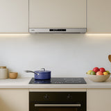 CIARRA 60cm Grey Built-in Telescopic Cooker Hood CBCS6909A-OW | A+ Rated, Touch Control, LED
