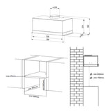 CIARRA 60cm Built-in Cooker Hood Stainless Steels CBCS6926A-OW