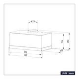 CIARRA 60cm Built-in Cooker Hood Stainless Steels CBCS6926A-OW