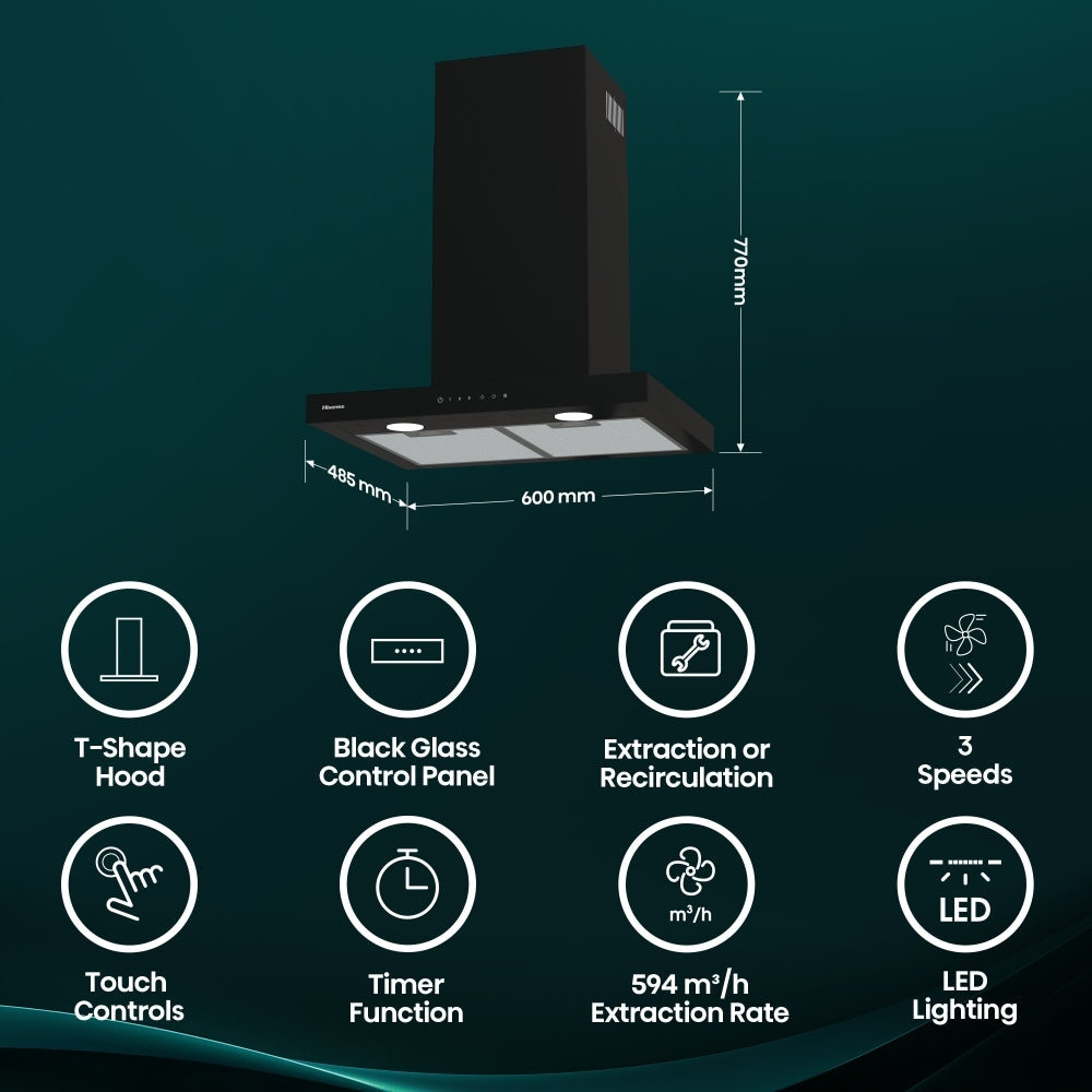 Hisense CH6T14BBUK Cooker Hood - product image 2