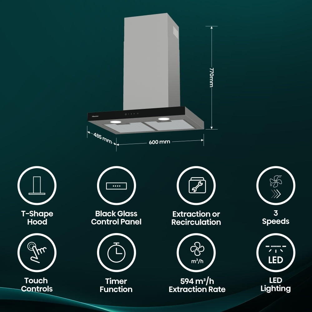 Hisense CH6T14BXBUK Cooker Hood - product image 2