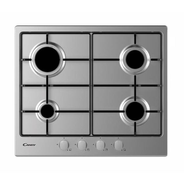 60cm 4 Burner Gas Hob Stainless Steel - Candy CHW6BRX