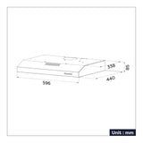 CIARRA Integrated Cabinet Cooker Hood 60cm CBCB6903-OW