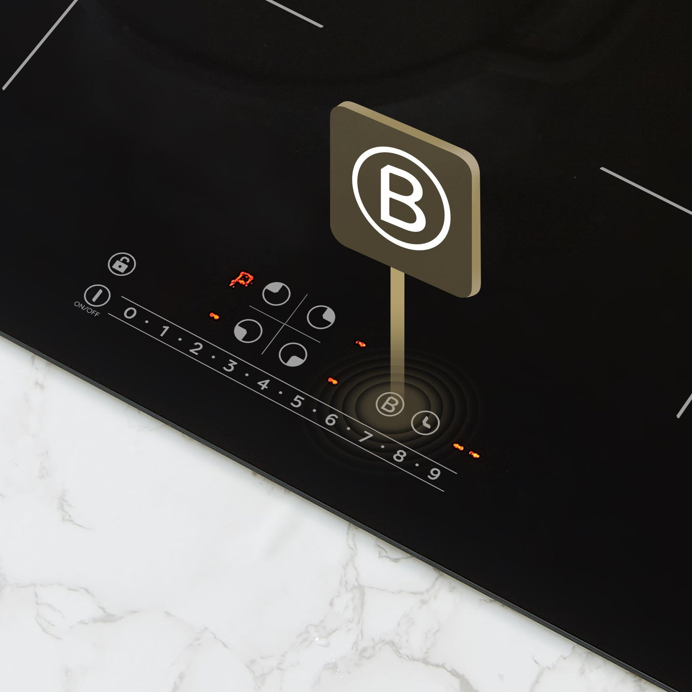 CIARRA Built-in Induction Hob with 4 Zones with Boost CBBIH4B-OW
