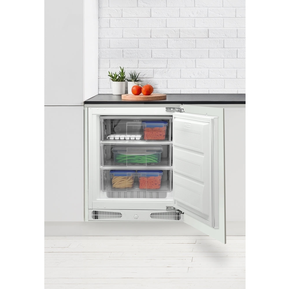 CDA CRI581 Static Built-Under Freezer, Fixed Hinge, E Rated - CDA CRI581 product image 4 at Appliances Arena