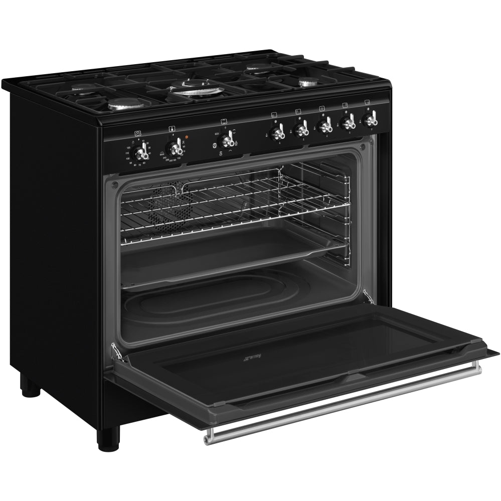 Smeg CX91GMBL Concert 90cm Dual Fuel Range Cooker - product image 5
