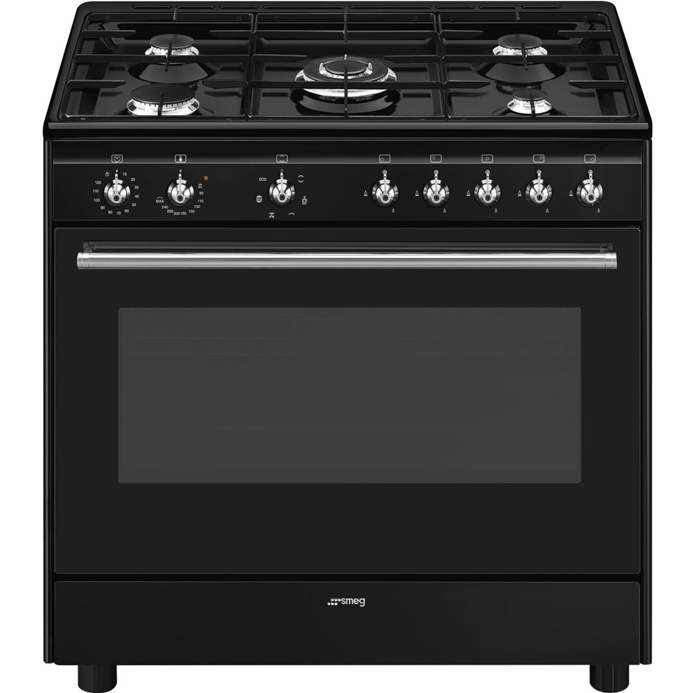 Smeg CX91GMBL Concert 90cm Dual Fuel Range Cooker - product image 1