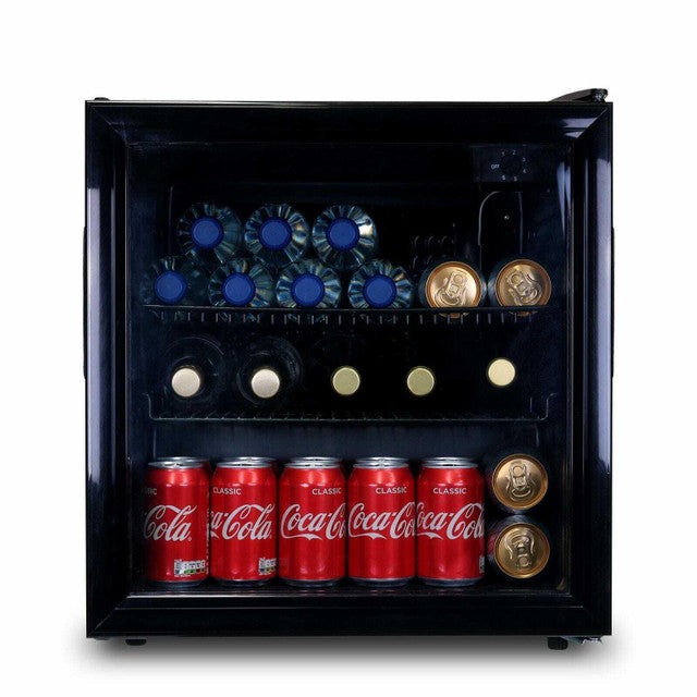 50L Black Mini Drinks Fridge / Wine Cooler - SIA DC2BL