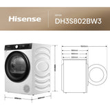 Hisense DH3S802BW3 Tumble Dryer - product image 21