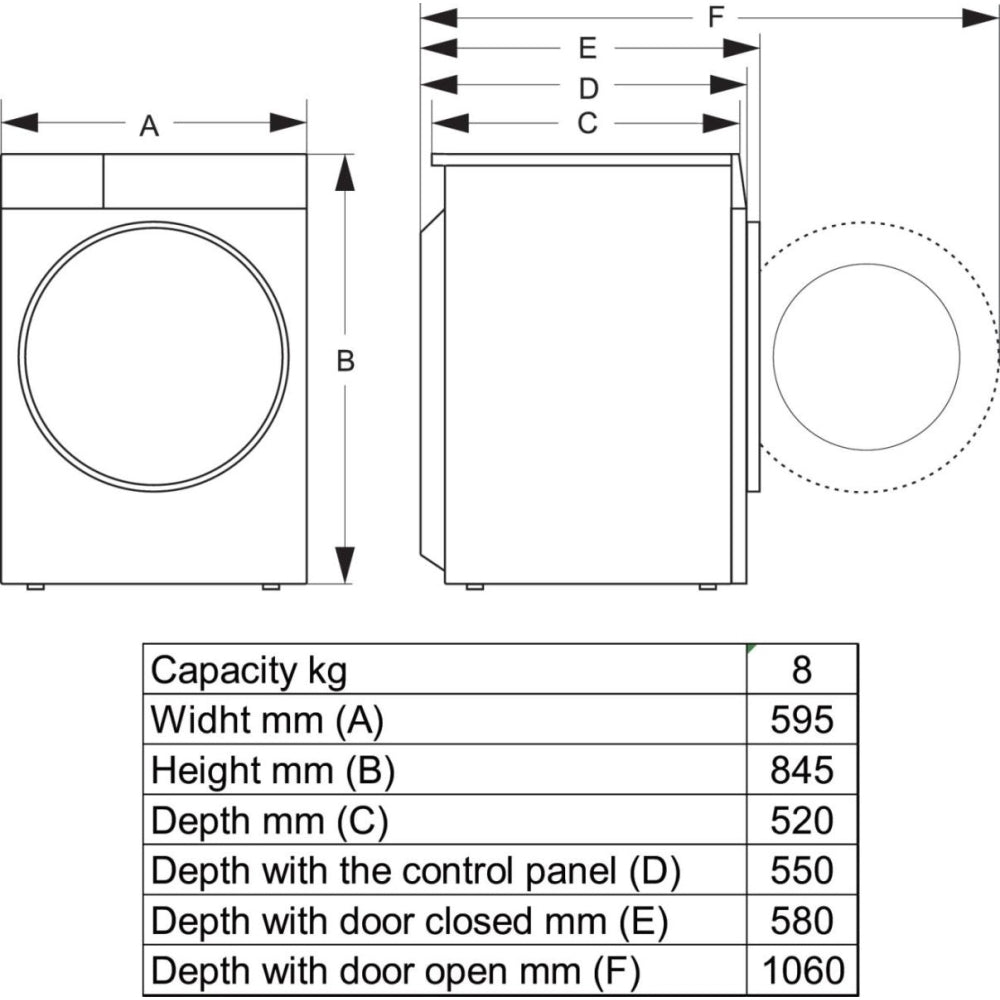 Hisense DH3S802BW3 Tumble Dryer - product image 8