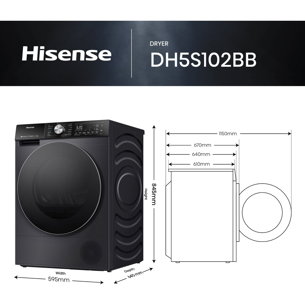 Hisense DH5S102BB Tumble Dryer - product image 23