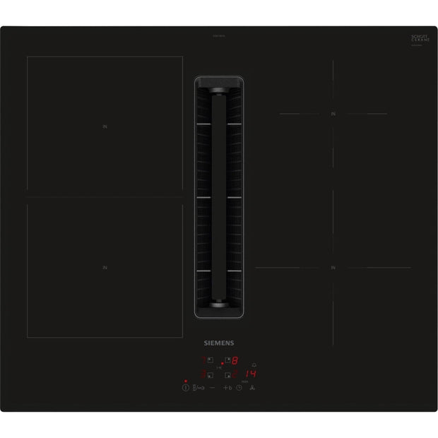 60cm Black Vented Induction Hob - Siemens ED611BS16E iQ300 - Naamaste London Homewares - 1