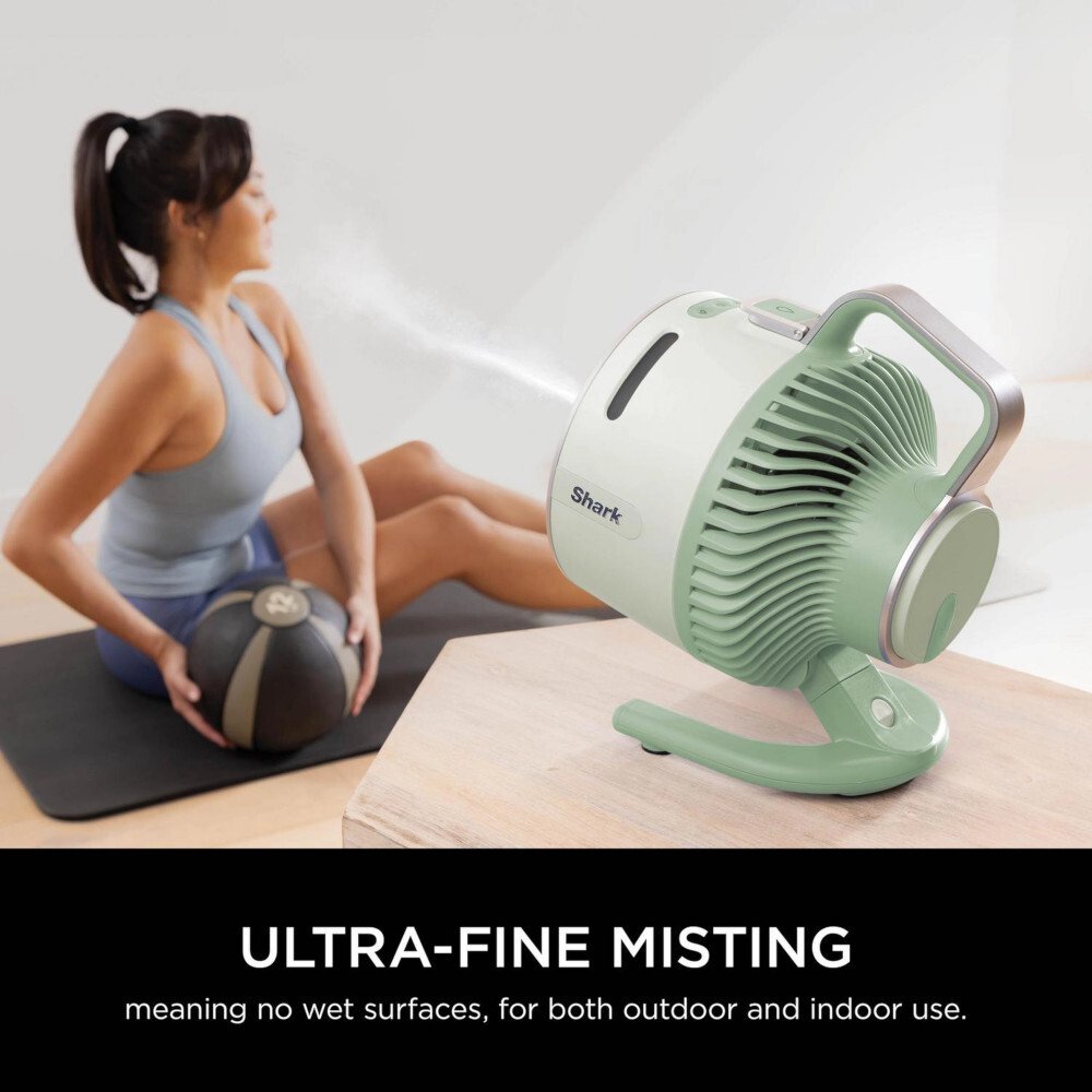 Shark FA050UKGN FlexBreeze HydroGo Misting Fan, Mint Green - product image 8