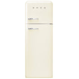 294L Retro Static Smeg Fridge Freezer, 80/20, Cream - FAB30RCR5UK - London Houseware - 1