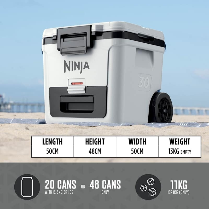 Ninja FB230UKWH FrostVault 28L Wheeled Cooler with Dry Zone - product image 9