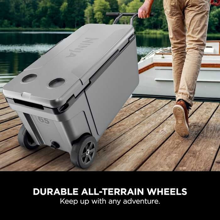 Ninja FB265EUUKGY FrostVault 61L Wheeled Cooler with Dry Zone - product image 4