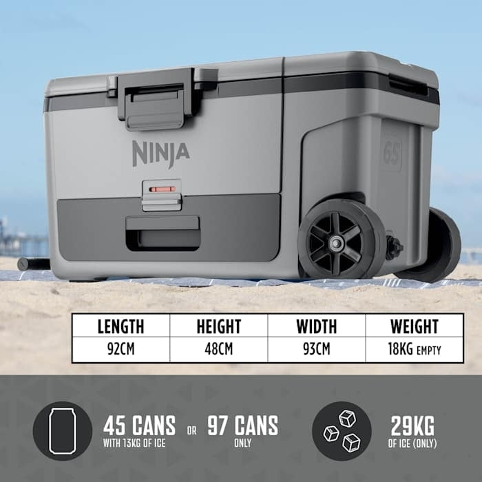 Ninja FB265EUUKGY FrostVault 61L Wheeled Cooler with Dry Zone - product image 10