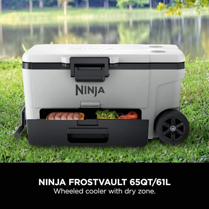 Ninja FB265EUUKWH FrostVault 61L Wheeled Cooler with Dry Zone - product image 2