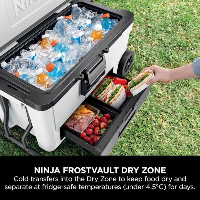 Ninja FB265EUUKWH FrostVault 61L Wheeled Cooler with Dry Zone - product image 5