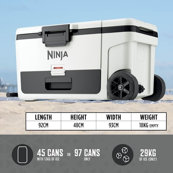 Ninja FB265EUUKWH FrostVault 61L Wheeled Cooler with Dry Zone - product image 10