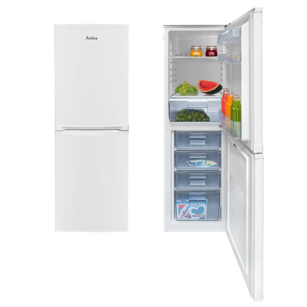 Amica FK1984 Static Fridge Freezer, 50/50, White, E Rated - Amica FK1984 product image 2 at Appliances Arena