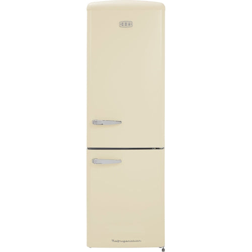 330L Retro Frost Free Fridge Freezer, Cream - CDA Florence Barley