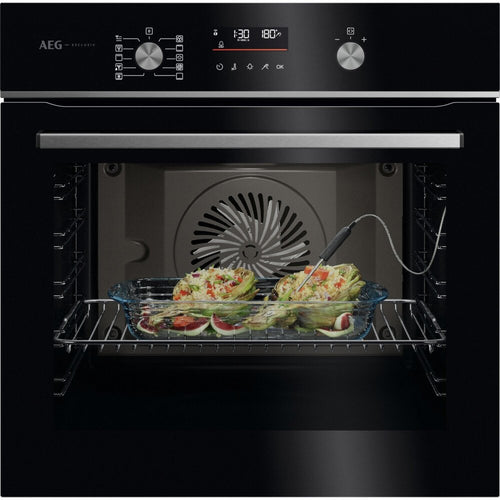 AEG GA5CB50FAB Exclusiv Built-In Electric Single Oven, Black, A+ Rated