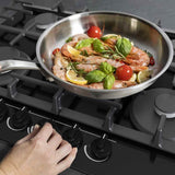 Black on Glass 5 Burner Gas Hob - Hisense GG773B - London Houseware - 2