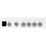 50cm Freestanding Double Oven Gas Cooker, White – Hotpoint HD5G00CCW/UK - London Houseware -2