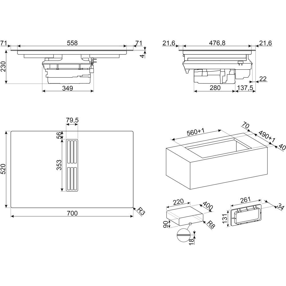 Smeg HOBD472D2 Hob - product image 5