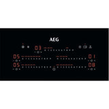 90cm 5 Zone Electric Ceramic Hob, Black - AEG HRE95770FB Naamaste London Homewares - 5