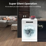 Hisense Dishwasher, White Freestanding - HS673C60WUK - London Houseware - 9