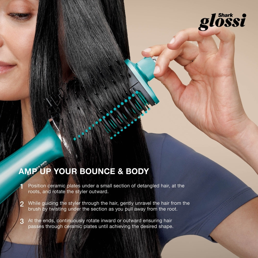 Shark HT302UKTL Glossi 2-in-1 Hot Brush, Juniper, Teal - product image 14