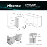 Hisense HV16AUK Integrated Dishwasher - product image 14