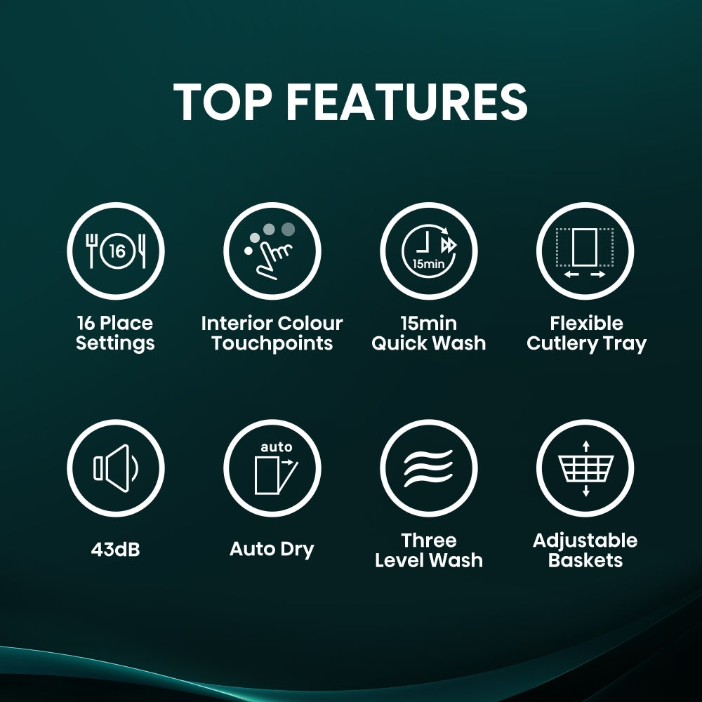 Hisense HV16CUK Integrated Dishwasher - product image 3