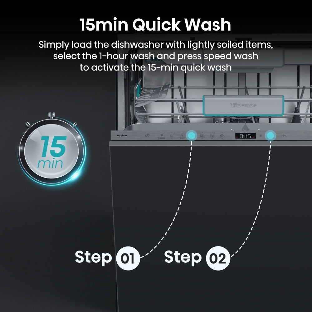 Hisense HV16CUK Integrated Dishwasher - product image 6