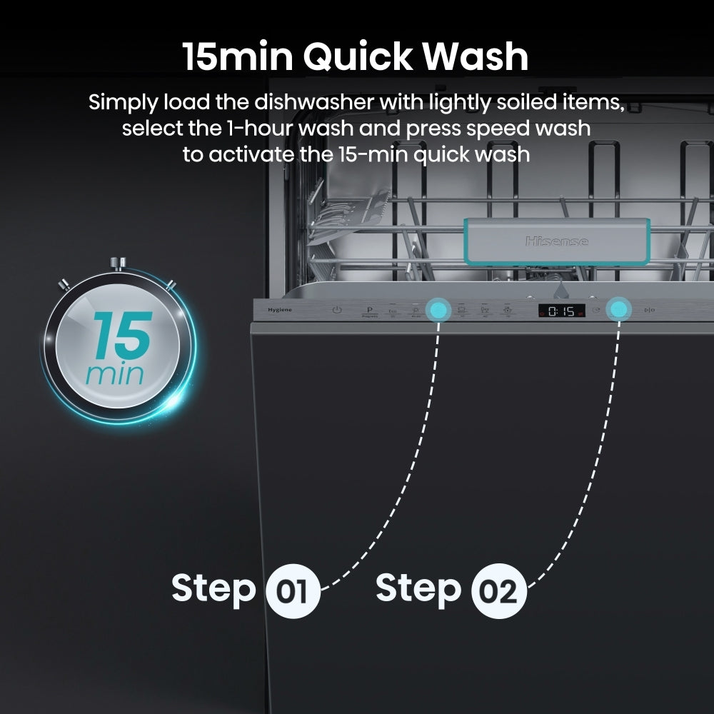 Hisense HV642C65UK Integrated Dishwasher - product image 6