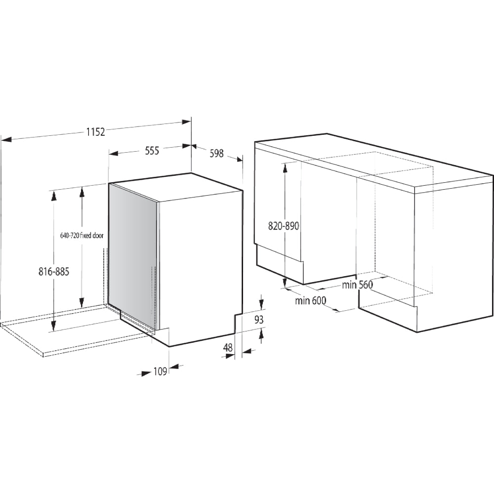 Hisense HV643D90UK Integrated Dishwasher - product image 12